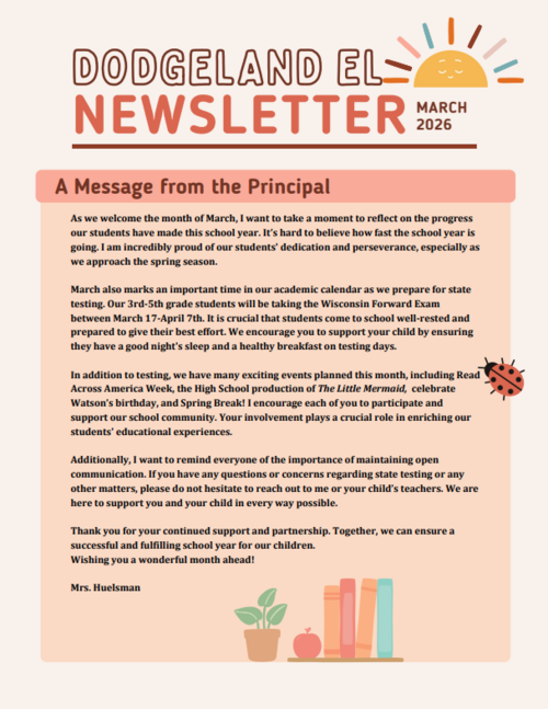 March 2026 DES Family Newsletter