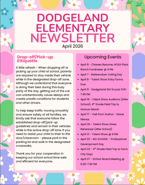 April 2026 DES Family Newsletter