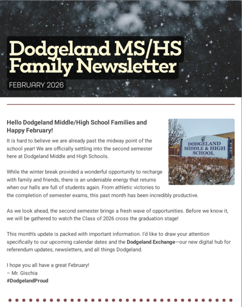 February 2026 DHS/DMS Family Newsletter