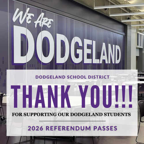 Dodgeland Operational Referendum Thank you