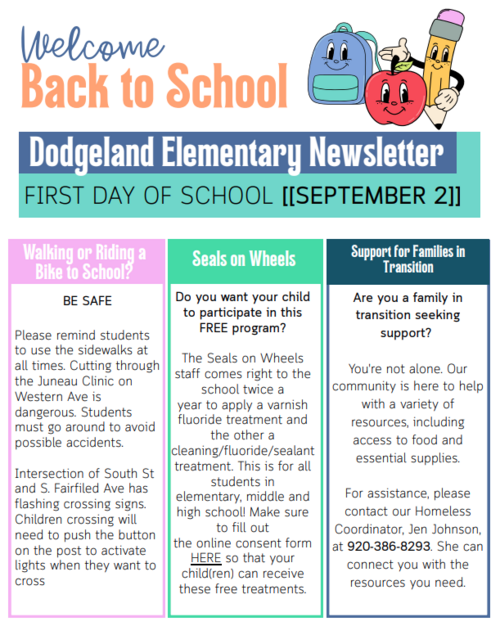 September 2025 DES Family Newsletter