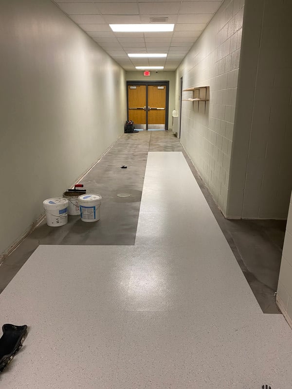 Athletic Hallway Flooring #1